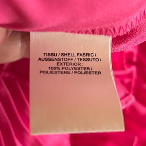 NWT EDWARD ACHOUR PARIS Fuchsia  RUFFLE BLOUSE sz 42/10 US - Picture 9 of 9